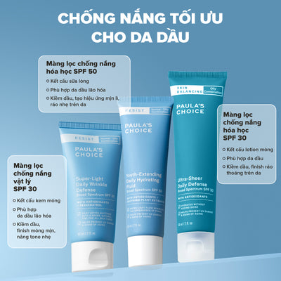 Kem chống nắng cân bằng tiết dầu thừa SPF 30 Skin Balancing Ultra-Sheer Daily Defense Broad Spectrum SPF 30 60ml