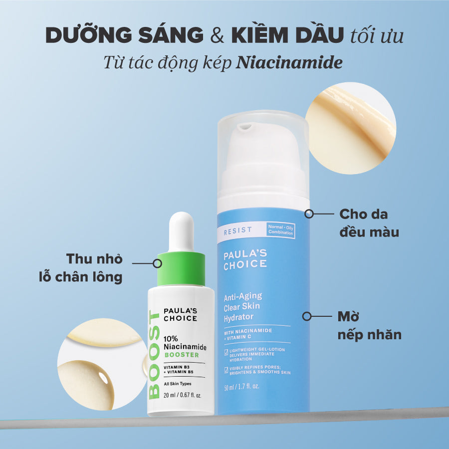 Kem dưỡng ẩm mềm mịn cho da dầu lão hóa Resist Anti-Aging Clear Skin Hydrator