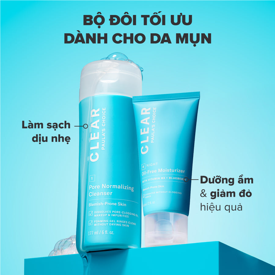 Kem dưỡng ẩm dịu nhẹ không chứa dầu dành cho da mụn Clear Oil - Free Moisturizer