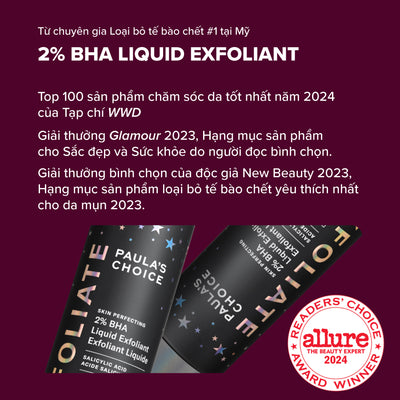 Dung dịch loại bỏ tế bào chết Skin Perfecting 2% BHA Liquid Exfoliant 2540
