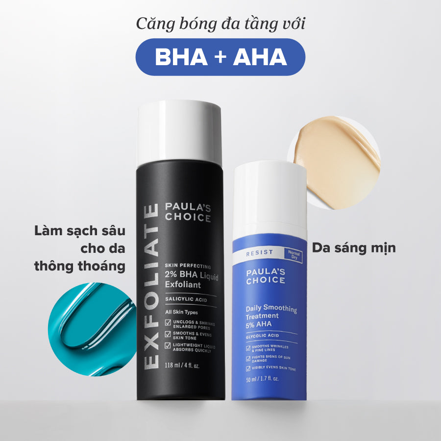 Loại bỏ tế bào chết Resist Daily Smoothing Treatment With 5% AHA