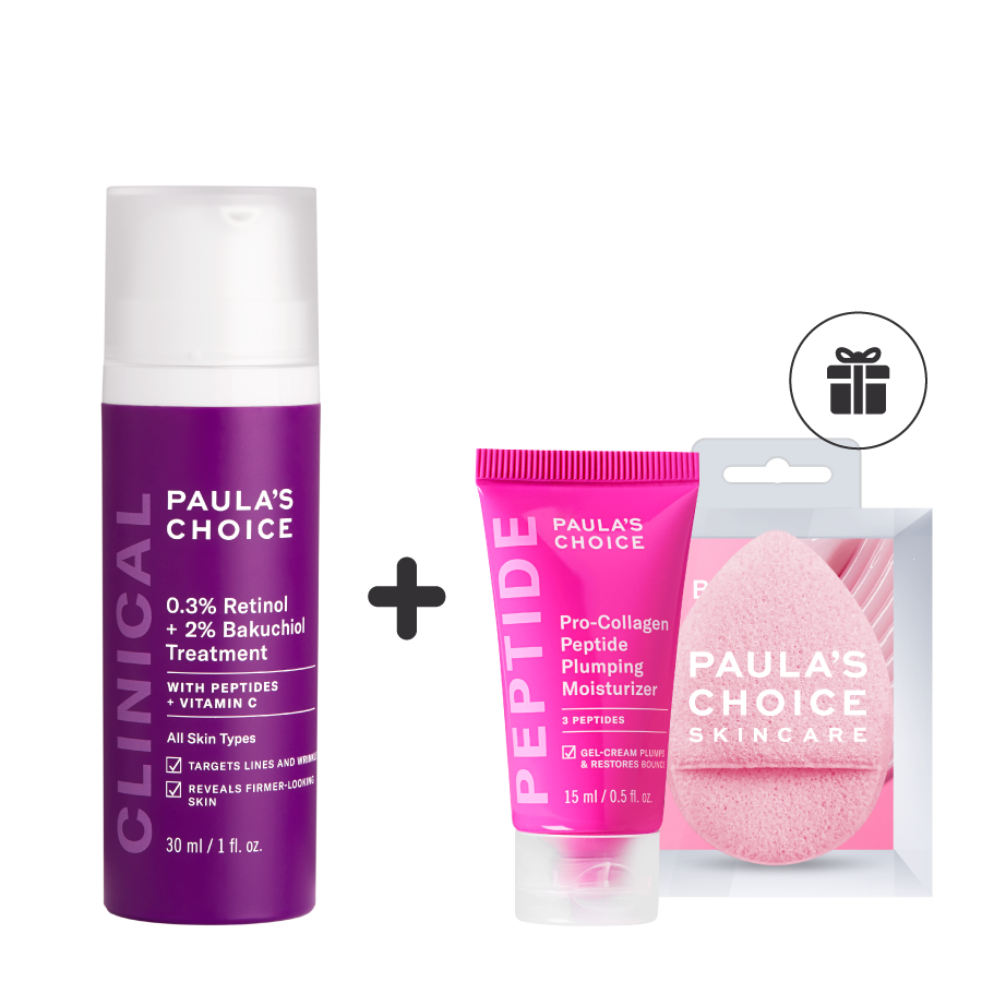 Tinh chất chống lão hóa giúp mờ vết thâm và nếp nhăn Clinical 0.3% Retinol + 2% Bakuchiol Treatment