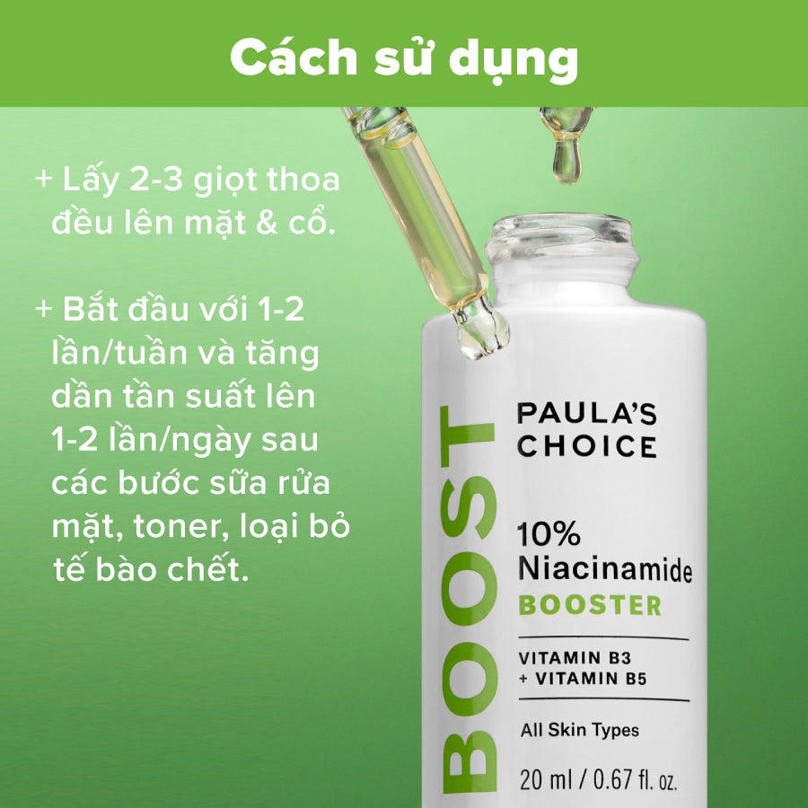 Tinh chất giúp thu nhỏ lỗ chân lông và làm sáng da 10% Niacinamide Booster 20ml