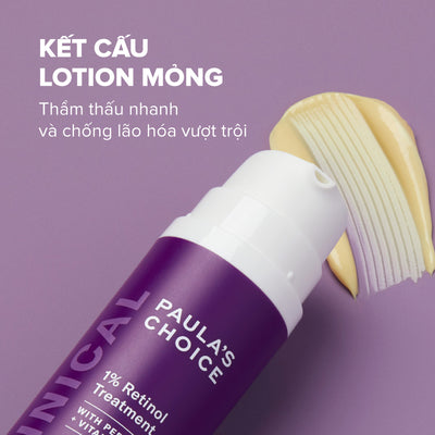 Tinh chất làm mờ nám và nếp nhăn Clinical 1% Retinol Treatment