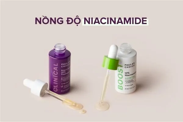Niacinamide có những nồng độ nào?