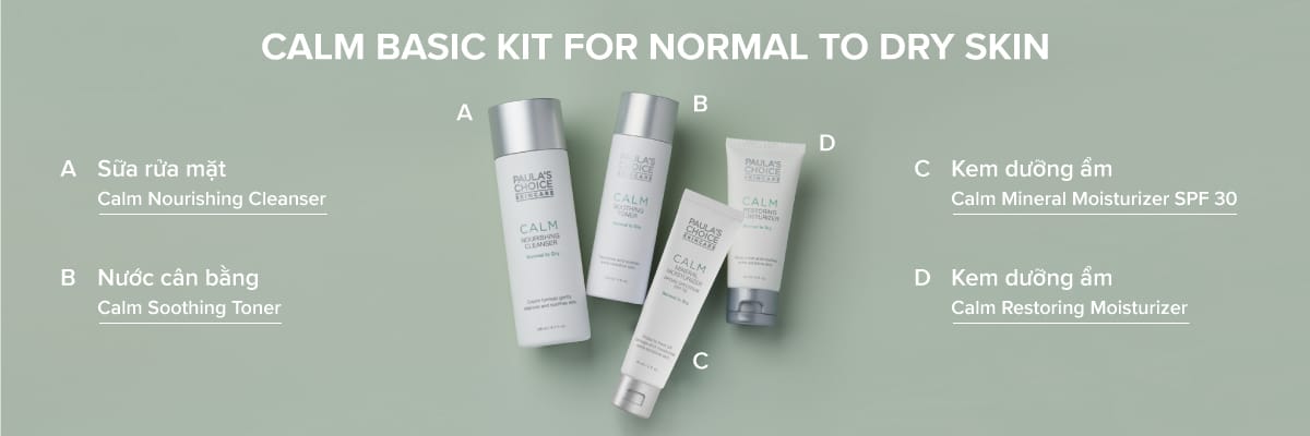 Calm Basic Kit For Normal To Dry