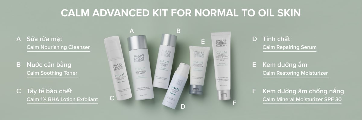CALM ADVANCED KIT FOR NORMAL TO OILY