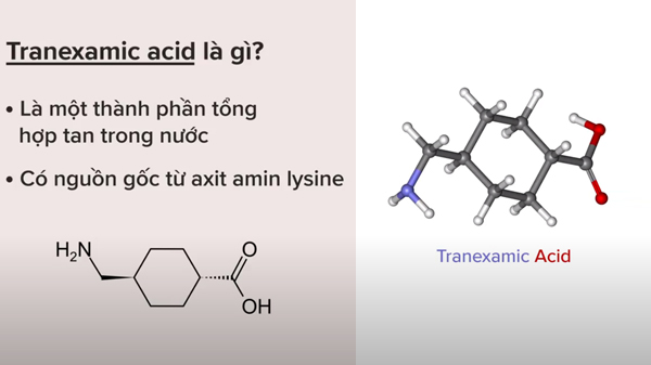 Tranexamic Acid là gì? Tranexamic Acid có tác dụng gì trên da?