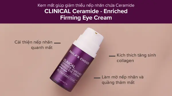 Kem dưỡng mắt cho da nhạy cảm Clinical Ceramide - Enriched Firming Eye Cream, Kem dưỡng mắt cho làn da nhạy cảm Clinical Ceramide - Enriched Firming Eye Cream